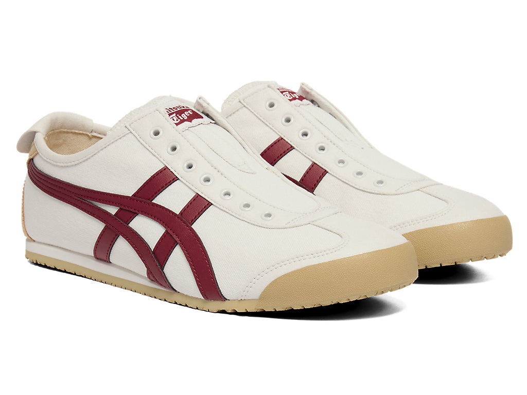 Onitsuka Tiger Mexico 66 Slip-on Sneakers - Off-White / Beet Juice
