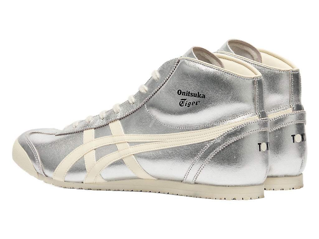 Onitsuka Tiger Mexico Mid Runner Sneakers - Silver / Cream