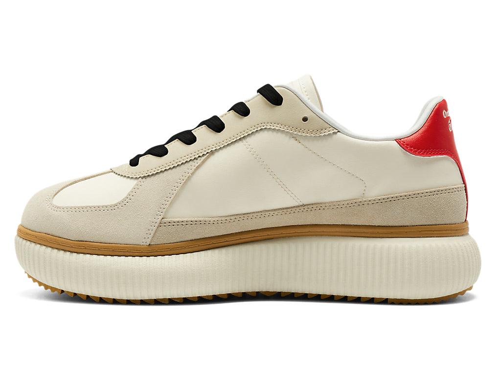 Onitsuka Tiger Delecity Sneakers - Cream / Fiery Red